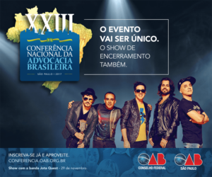 Leia mais sobre o artigo Inscrições Encerradas: ingressos 100% OFF para Conferência OAB!