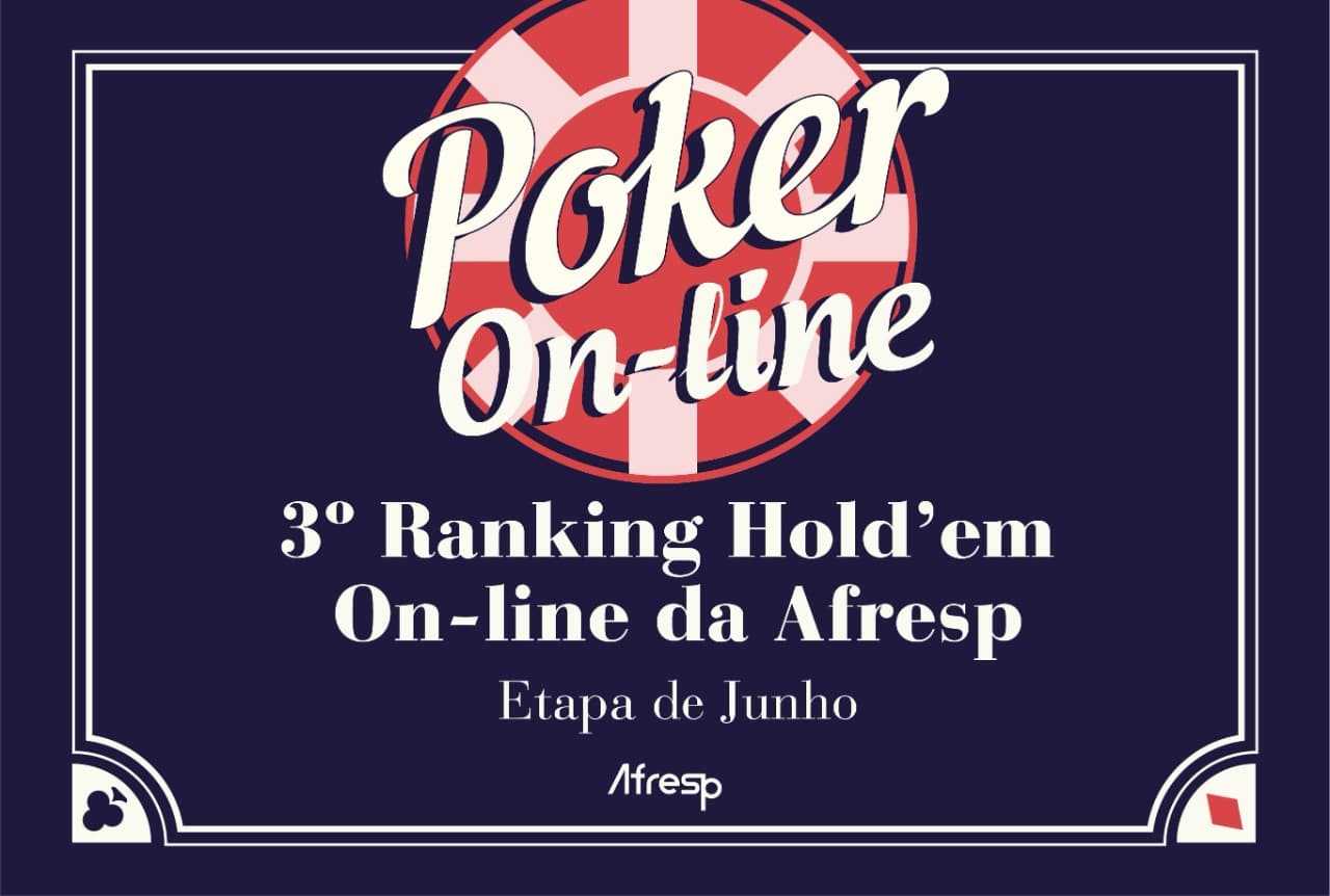 No momento, você está visualizando 3º Ranking Hold’em On-line: confira a classificação da etapa de junho