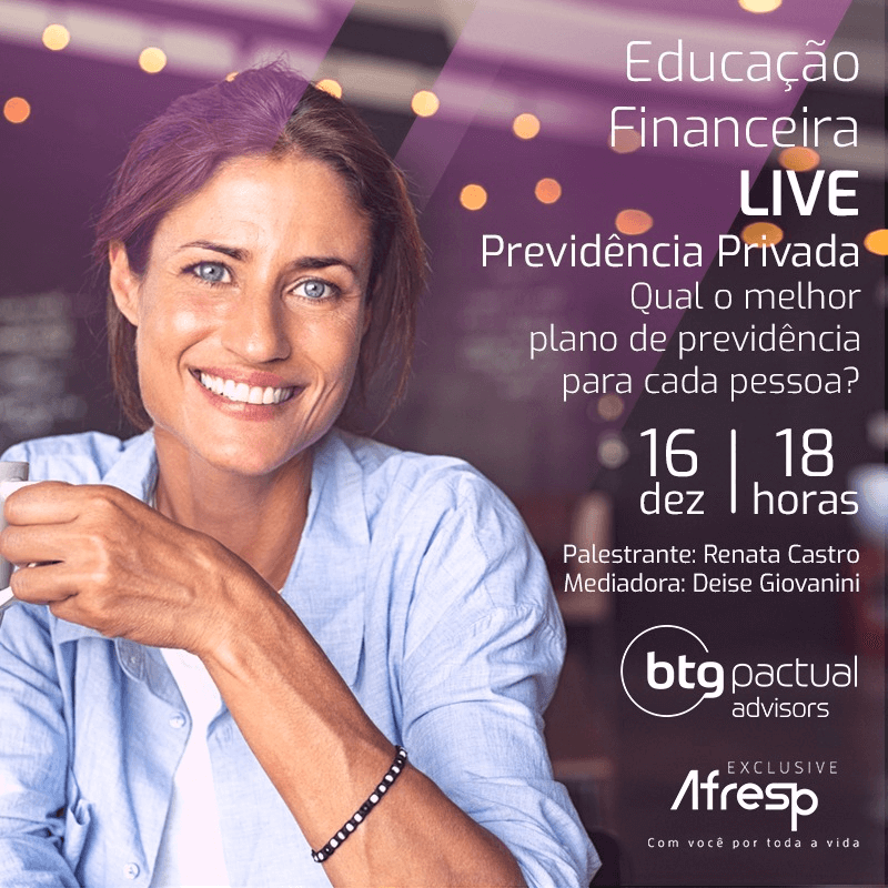 No momento, você está visualizando Live sobre Previdência Privada – Qual o melhor plano de previdência para cada pessoa