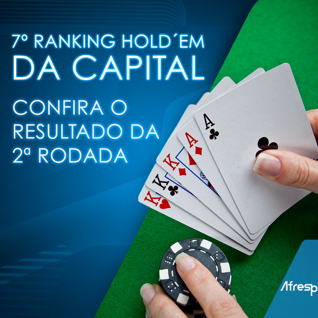 No momento, você está visualizando 7° Poker Hold’em Capital: classificação da 2ª rodada do torneio