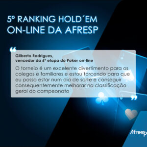 Leia mais sobre o artigo Confira o resultado da 6º rodada do poker on-line