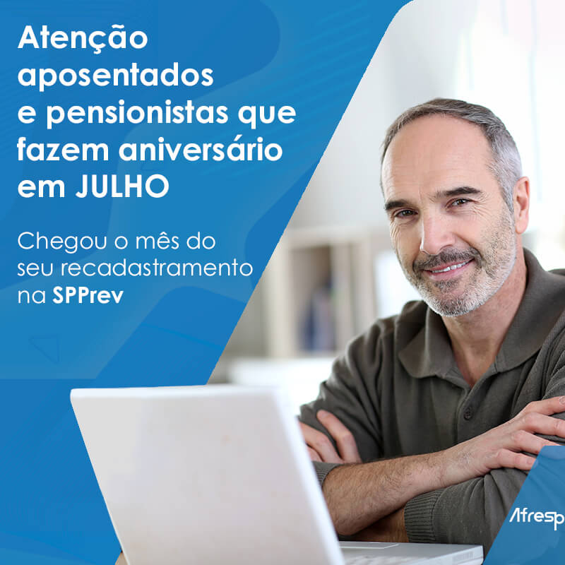 No momento, você está visualizando Aposentados e pensionistas que fazem aniversário em julho devem se recadastrar este mês na SPPrev
