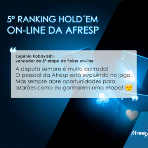 Leia mais sobre o artigo Confira o resultado da 8ª rodada do 5º Ranking Hold’em