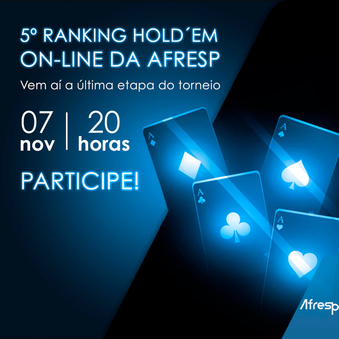 No momento, você está visualizando Prepare-se para a última etapa do 5º Ranking Hold’em On-line