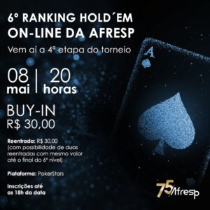 Leia mais sobre o artigo <strong>Participe da quarta rodada do 6º Ranking Hold´em On-line</strong>